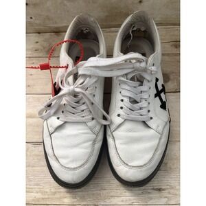 Authentic Off-White Vulcanized Low-Top Sneakers Size 44, With Box